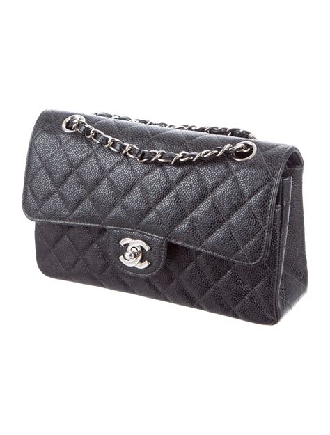 chanel silver caviar bag|Handbags & Bags .